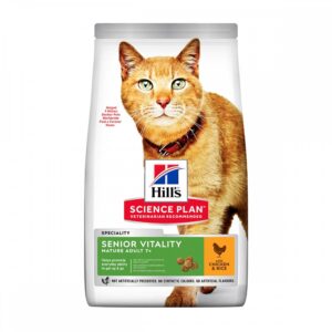 Hill&apos;s Science Plan Cat Mature Adult 7+ Senior Vitality Kylling & Ris (7 kg)