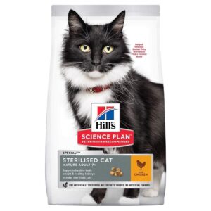 Hill&apos;s Science Plan Cat Mature Adult 7+ Sterilised Kylling (10 kg)