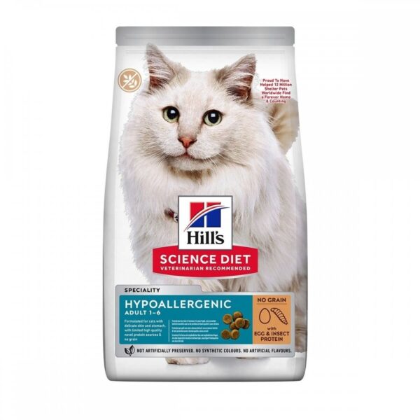 Hill&apos;s Science Plan Cat Adult Hypoallergenic Egg & Insect (7 kg)