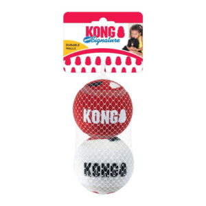 KONG Signature Sport Hundeballer L 8 cm 2-pack