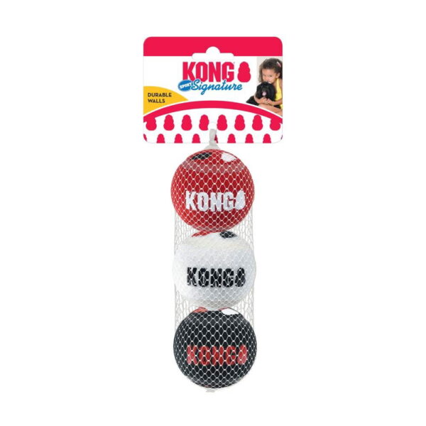 KONG Signature Sport Hundeballer M 6 cm 3-pack