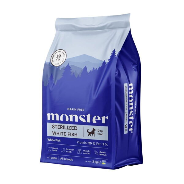 Monster Dog Original Grain Free Sterilised White Fish (2 kg)