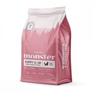 Monster Dog Puppy Small & Medium Grain Free Turkey & Chicken (2 kg)