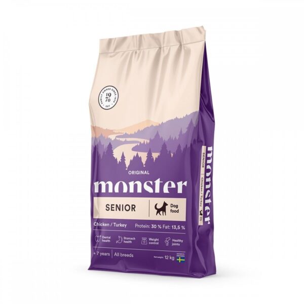 Monster Dog Senior Chicken and Turkey (12 kg)