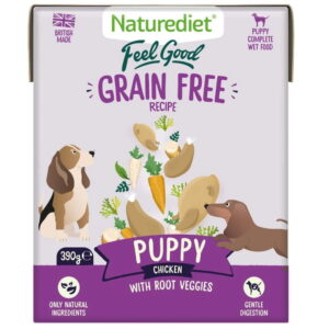 Naturediet Grain Free Puppy Kylling og Lam (390 g)