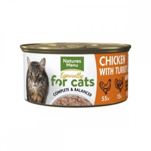 Natures Menu Cat Adult Kylling & Kalkun 85 g