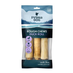 PrimaDog Rough Chews Tyggbein med And 3-pakk (L)