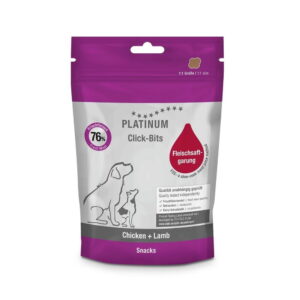 Platinum Click Bits Hundegodteri Kylling og Lam (150 g)