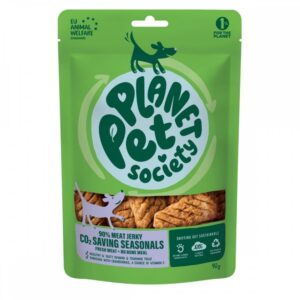 Planet Pet Society Dog Jerky Hundegodteri Gris 90 g