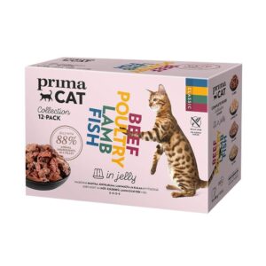 PrimaCat Classic Multipack i Jelly 12x85 g