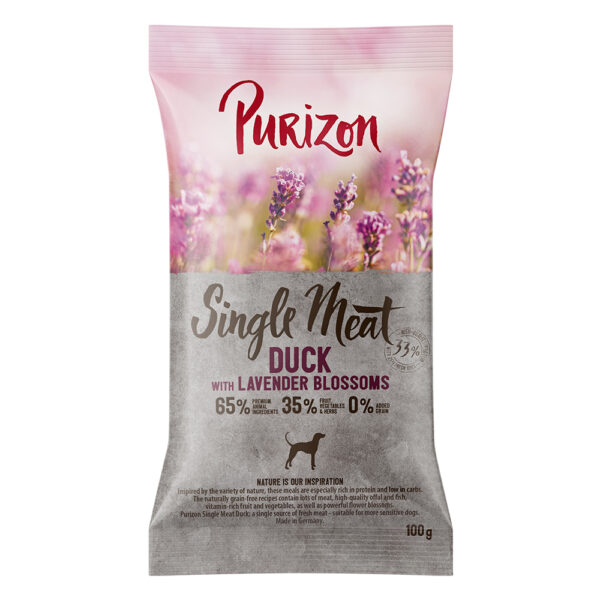 Purizon Single Meat Adult and med eple og lavendel - Prøvepakke: 100 g