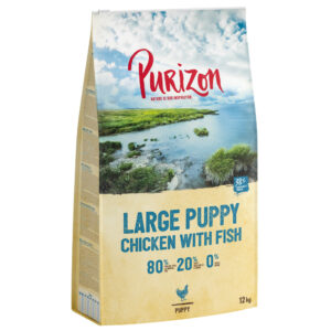 Purizon økonomipakke 2 x 12 kg - Classic: Puppy Large Kylling og fisk