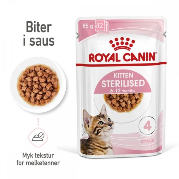 Royal Canin Kitten Sterilised Gravy 12x85 g