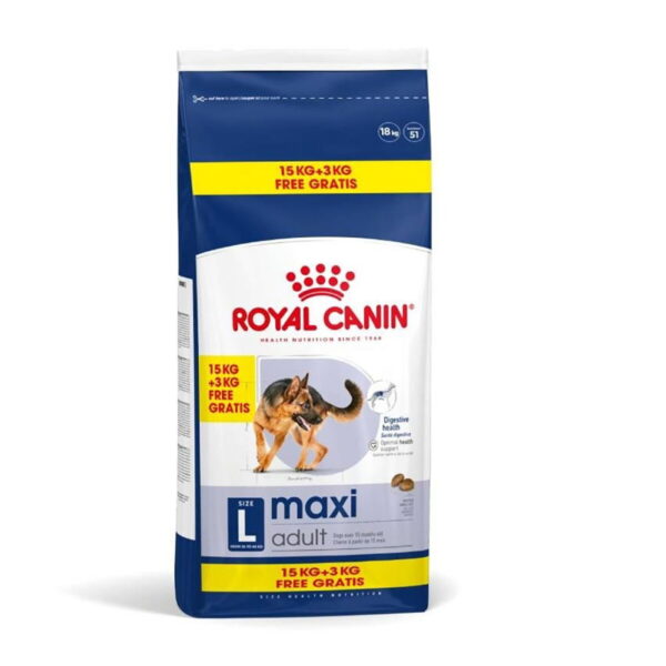 Royal Canin Maxi Adult tørrfôr til hund (15+3 kg)