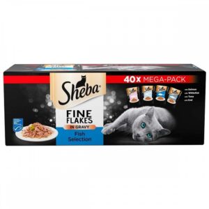 Sheba Fine Flakes Fish Menu 40x85 g (40x85g)