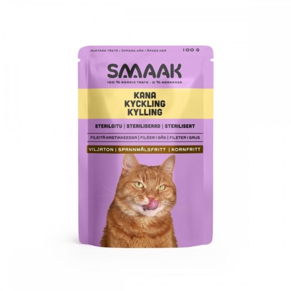 SMAAK Cat Adult Sterilized Kylling 100 g