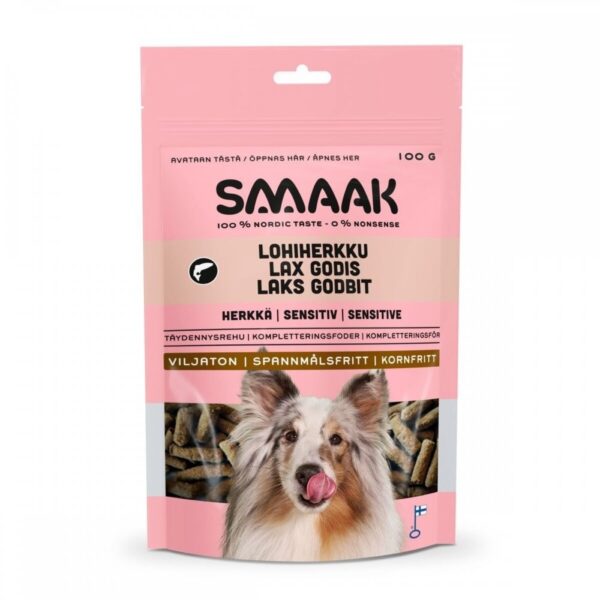 Smaak Dog Sensitive Laksgodteri 100 g (100 gram)