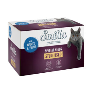 Smilla Sterilised Skåler 24 x 100 g - Kalkun med ørret