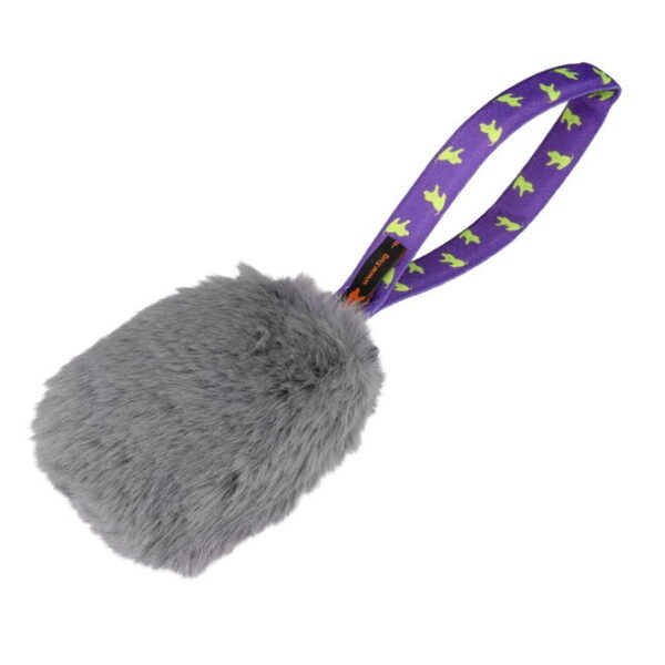 Tug-E-Nuff Faux Fur Draleke med Pipelyd (Lilla)