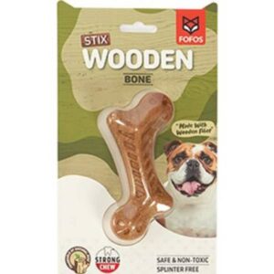 Wooden Stix Bone - tyggeleke / tyggebein til liten/mellomstor hund S/M