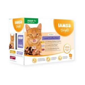 IAMS DELIGHT CAT Adult Land Collection i saus 12 x 85 g