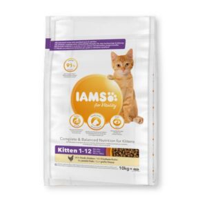 IAMS CAT Vitality Kitten & Junior kylling 10kg