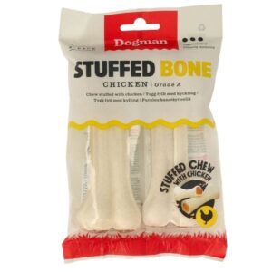 2 små chicken stuffed bone