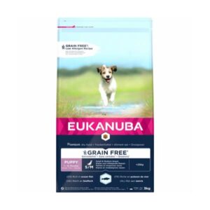 Eukanuba Puppy Jr S / M breed Grain Free Ocean Fish 3kg