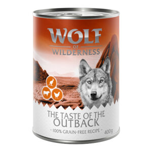 Økonomipakke Wolf of Wilderness "The Taste Of" 24 x 400 g - The Taste Of the Outback