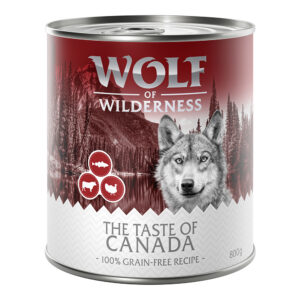 Økonomipakke Wolf of Wilderness "The Taste Of" 24 x 800 g - The Taste Of Canada