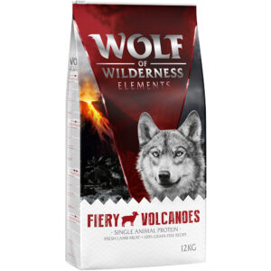 Wolf of Wilderness Sensitiv "Fiery Volcanoes" Lam - kornfritt - 12 kg