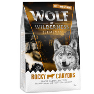 Wolf of Wilderness "Rocky Canyons" okse fra frittgående dyr - uten korn - 1 kg