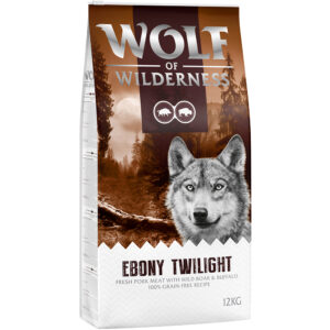 Wolf of Wilderness «Ebony Twilight» vilt og bøffel - uten korn - 2 x 12 kg