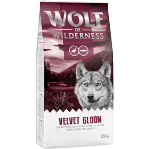 Wolf of Wilderness "Velvet Gloom" kalkun og ørret - uten korn - Økonomipakke: 2 x 12 kg